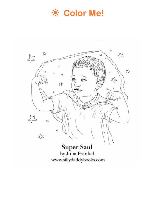Preview of a free Silly Daddy coloring page
