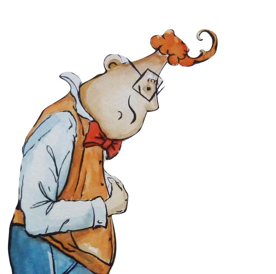 The Silly Daddy character, a whimsical gentleman